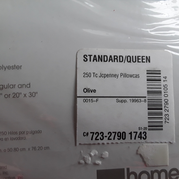 JCPenney Home Collection 250 Thread Count Pima Rich Queen Pillowcases NEW - Picture 3 of 7